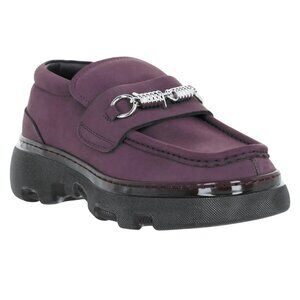 NEW Burberry Chunky Creeper Loafers - Aubergine (Plum) | Wmns US 7 | New in box